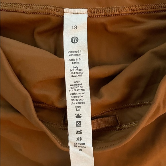 Lululemon Base Pace High-Rise Tights in Copper Brown size 18 EUC - Picture 4 of 5